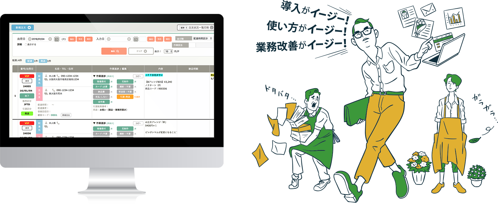 導入がイージー!使い方がイージー!業務改善がイージー!売上アップがイージー!